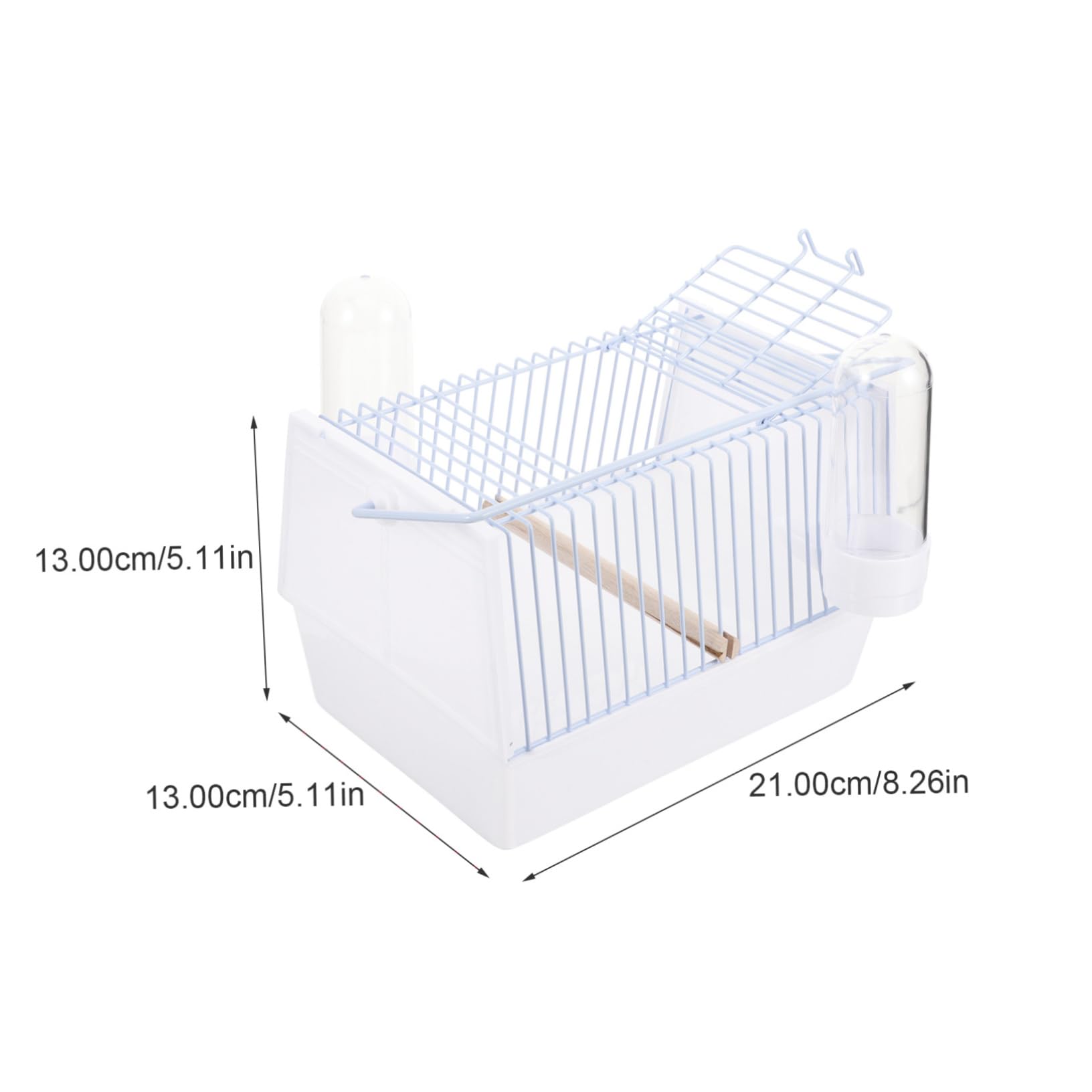 COLLBATH Bird Cage for Outing Portable Birdcage Handle Wire Parrot Cage Large Size