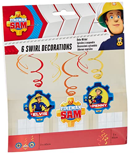 Amscan International 9902183 Sam Le Pompier Swirl Décoration kit