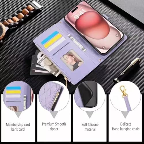 Étui portefeuille cuir Samsung S22 noir rabat fentes cartes et zip de luxe
