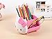 Tospania Desk Supplies Organizer Multi-Functional Durable Container Hello Kitty Style Holder for Office Accessories Pencils Colored Pens Glasses Nail Polish etc. (Pink)