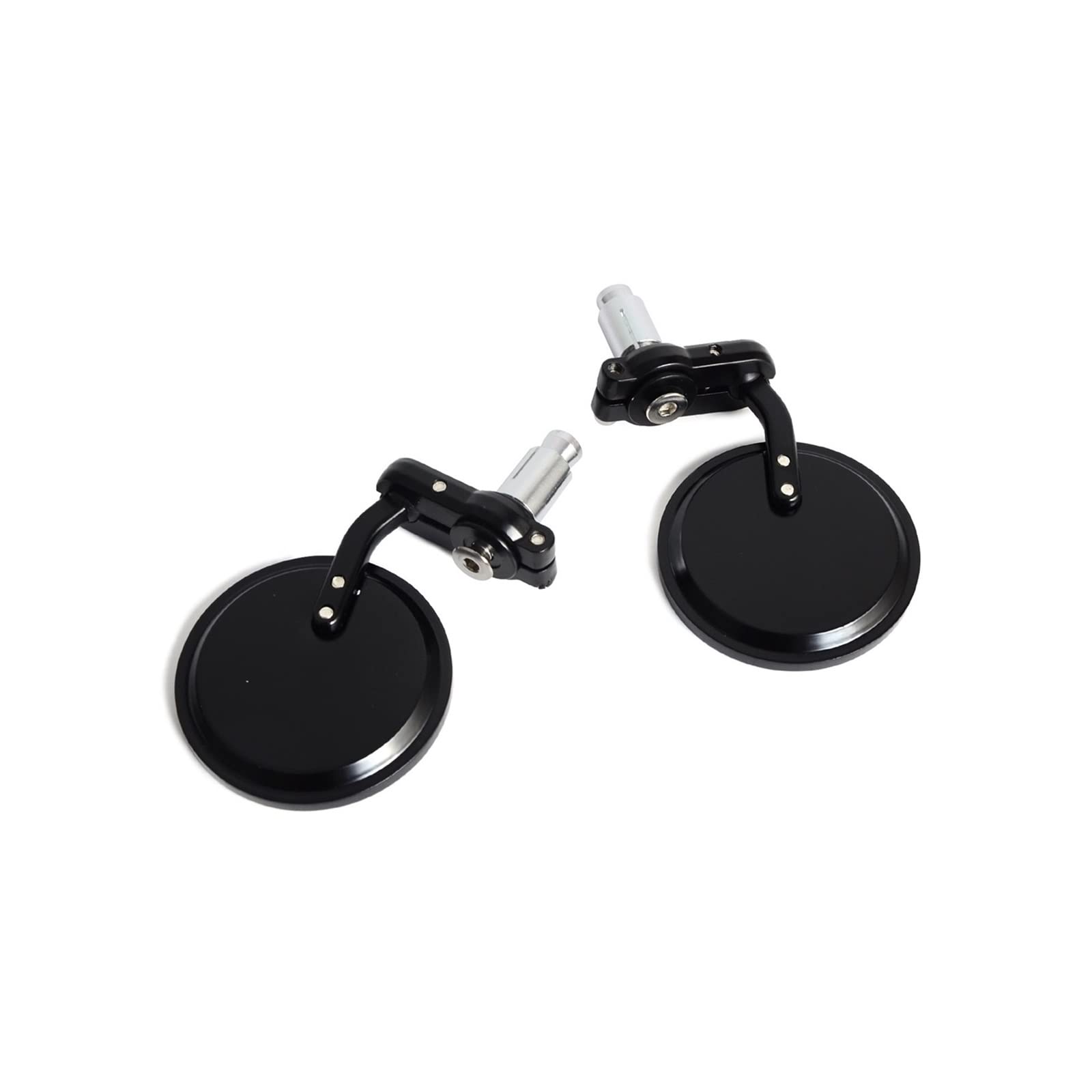 BAFAFA Embout Guidon Rétroviseur pour 1 Set Rétroviseur Vélo Moto Guidon Réglable Vélo Équitation Rond Ellipse Miroir Rétroviseurs Latéraux