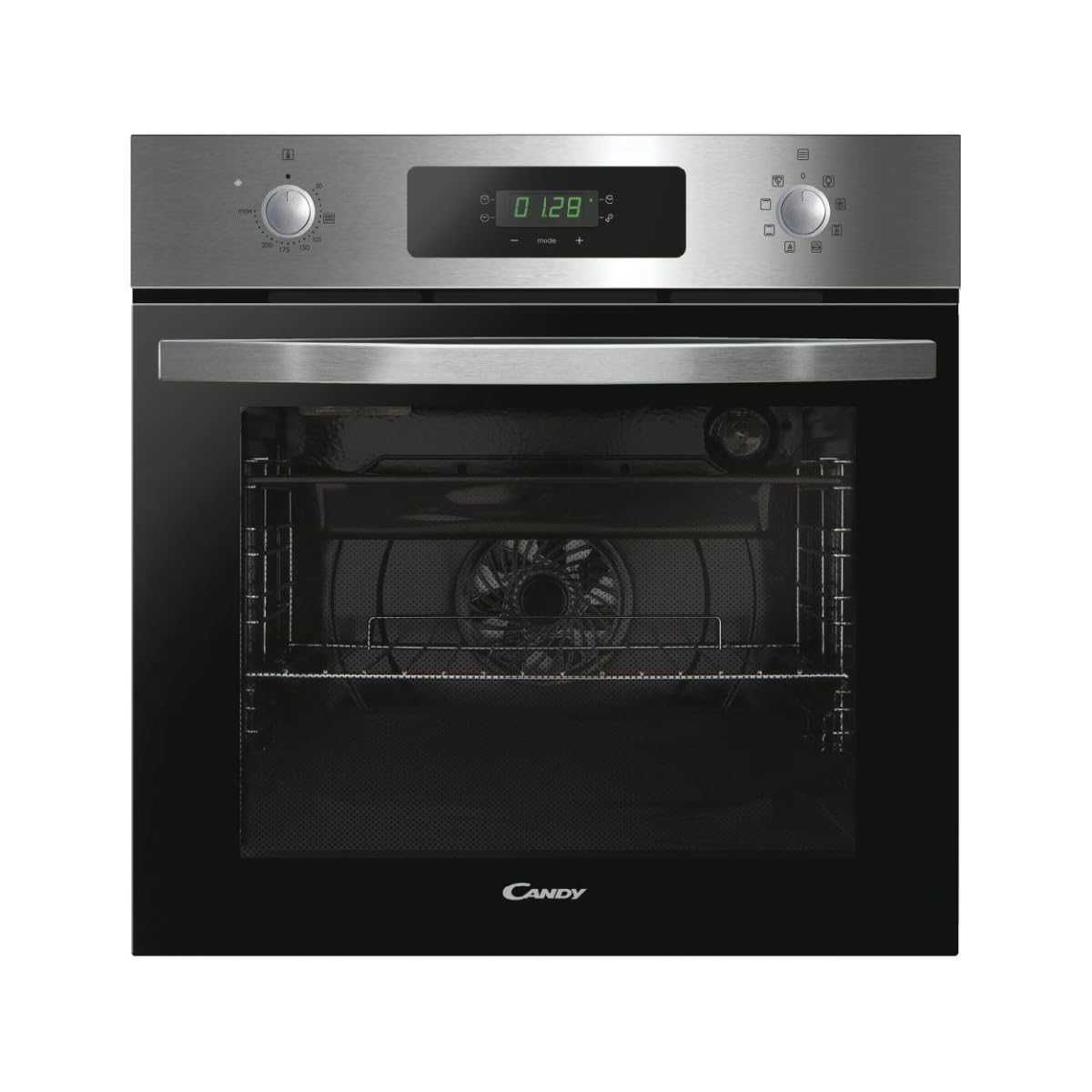 CANDY Four Électrique Inox FIDC X625 L - Chaleur Tournante, 70L, Nettoyage Aquactiva, Connectivité hOn, 8 Fonctions, Classe A+