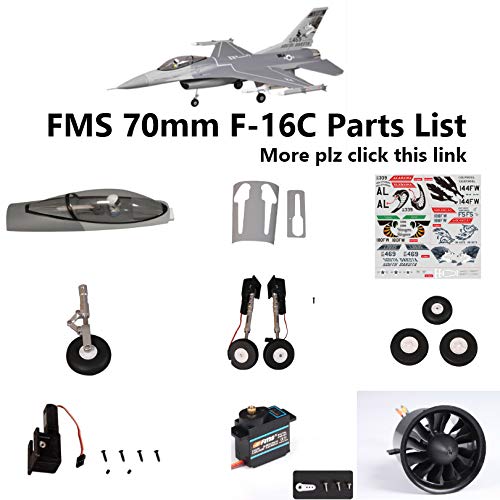 Parts & Accessories Fms 70Mm F-16 F16 Edf Ducted Fan Jet Parts Landing Gear Set Retract Motor Esc Servo Canopy Rc Airplane Model Plane Aircraft Part - (Color: Main Gear System) #TOP1