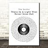 Fingerprint Designs There Is A Light That Never Goes Out Vinyl Record Song Lyric Print #1