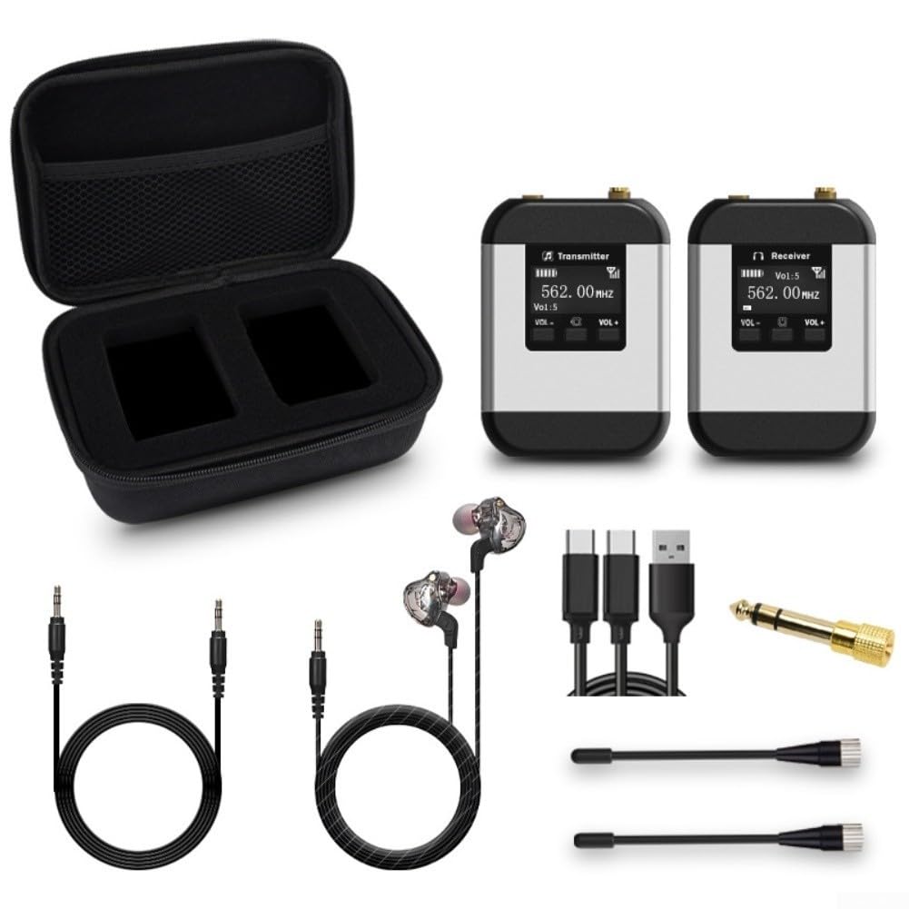 Sistema IEM wireless in lega di alluminio per uso palco | UHF per stabilità di frequenza, tecnologia anti-interferenza, audio chiaro di scena, movimento libero, performance live ready