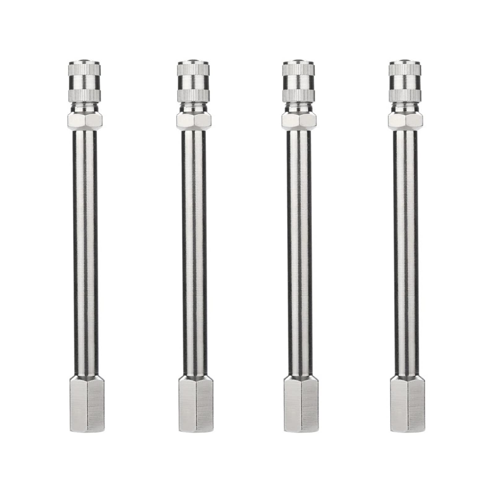 Estensione Della Valvola per Pneumatici Adattatore per Prolunga Valvola Valvola Auto Prolunghe per Valvole di Pneumatico Prolunga Valvola Auto per Auto Camion Ruota per Moto Valvola, 100 mm, 4 Pezzi
