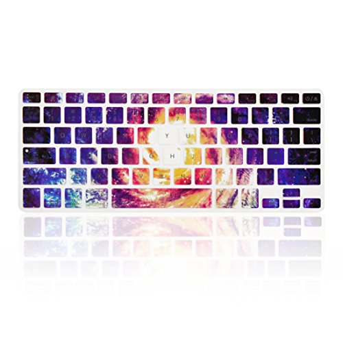 TopCase Colourful Galaxy Ultra Thin Soft Silicone Keyboard Cover Skin for MacBook Air 13