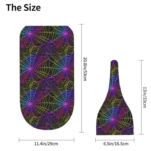 Image of Neon Spiderweb Newborn Swaddle Blankets Hat Sets Soft Baby Receiving Blanket Swaddle Sack for Baby Shower Infant Boy Girl Gift