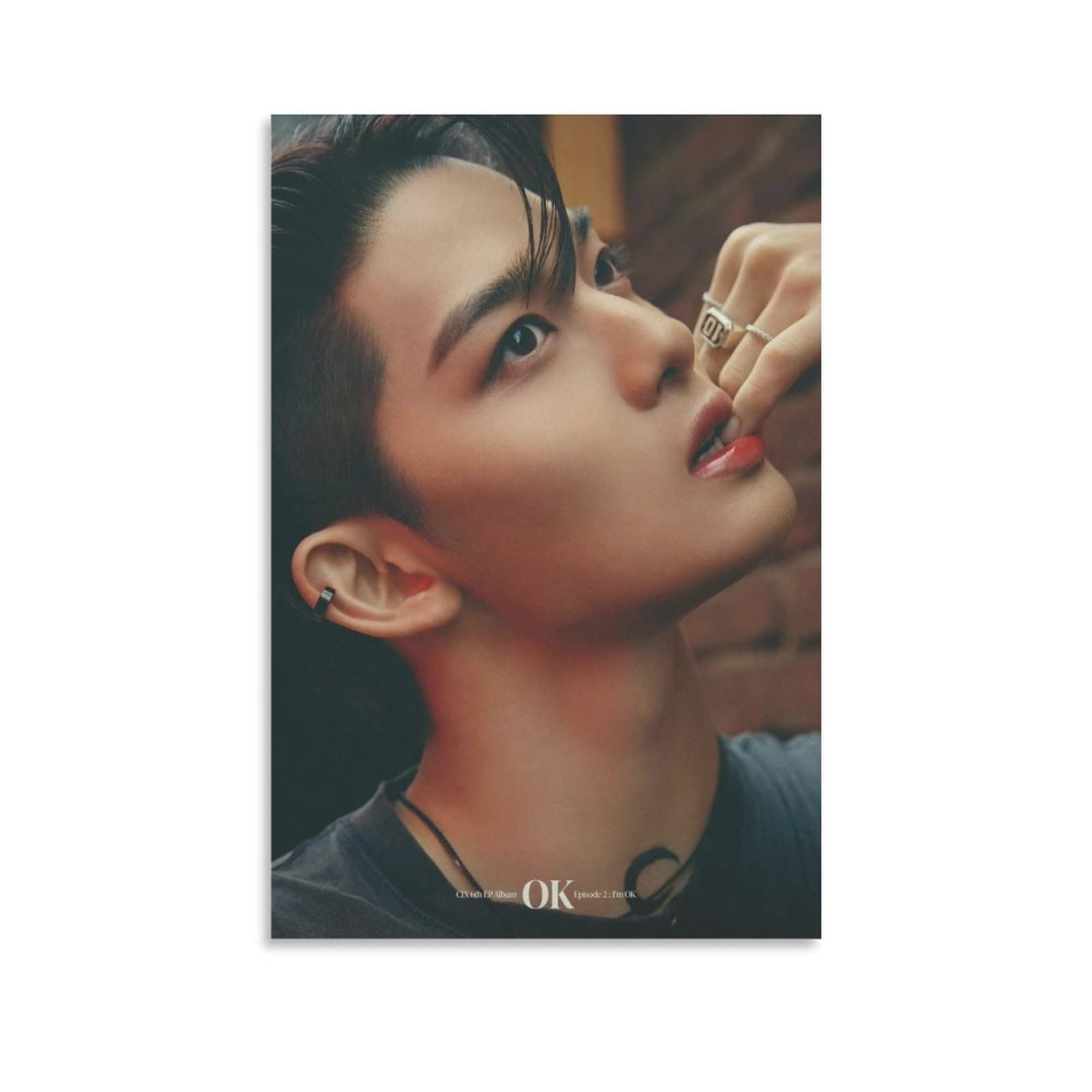 TIEDIC Cix Bae Jinyoung Kpop Poster OK Episode 2 I'm OK Version 1 Photogenic Idol Concept HD Print on Canvas Painting Wall Art for Living Room Decor Boy Gift 08x12inch(20x30cm)