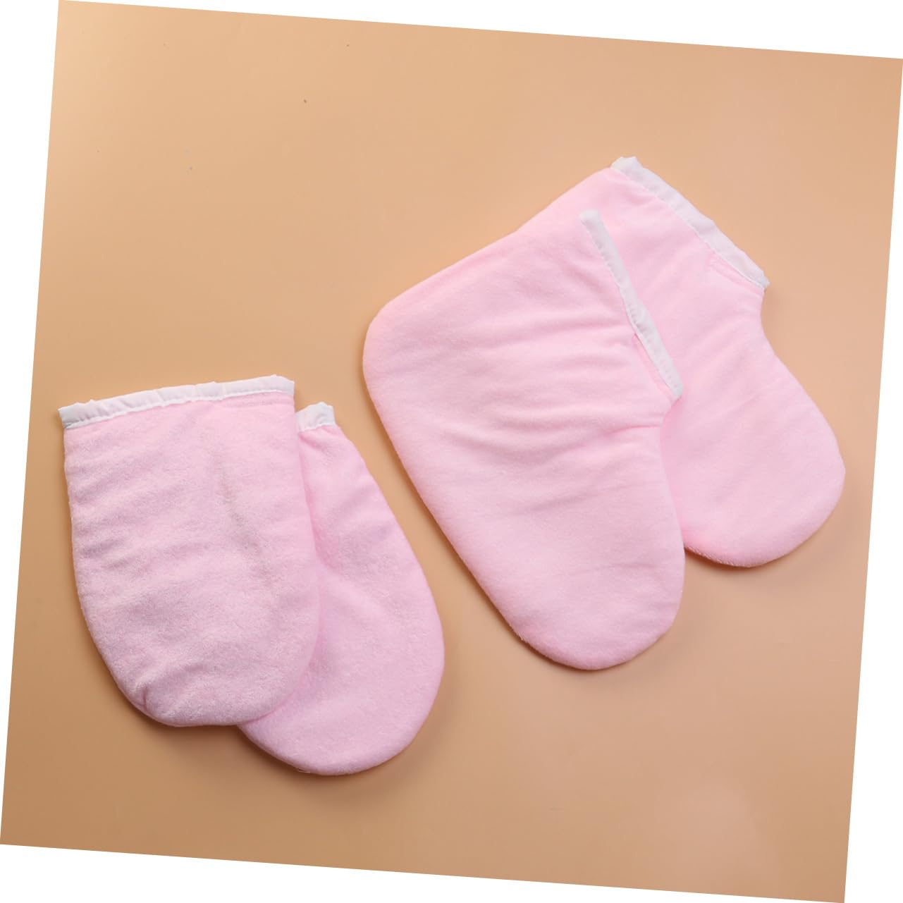 Healvian 2 Pares Guantes De Tratamiento De Manos Guantes De Baño De Parafina Mitones Calentadores De Cera De Parafina Juguete Caleidoscopio Guantes Para Manos Secas Rosa Tómate Un Baño