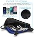 Aduro Sport Bicycle Bike Storage Bag Triangle Saddle Frame Pouch for Cycling (Blue)
