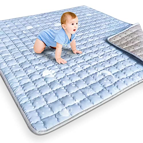 Image of HAHA KID Baby Playpen Mat 50" X 50" Thick 50x50 Play Mat for Playpen Non Slip Baby Playpen Mat Baby Play mat Floor Mat for Babies Soft Non Slip Non-Toxic Playmats for Infants, Kids Tent Mat Square…
