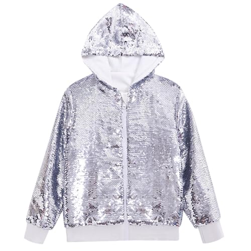 Blazer à paillettes homme avec fermeture éclair et capuche noire