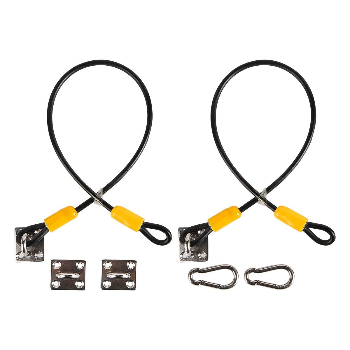 Namvo 2 PCS Trash can lid locks Heavy Duty Waste Can Locks Bear Proof Lock Set Proof Trash Can Lid Lock Trash Bin Lid Lock 48 cm