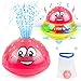 Produktbild Sinoeem 2 in 1 Wassersprühspielzeug Spielzeug Automatische Induktions Sprinkler Kinder Schwimmende Badespielzeug mit Musik und Blinklicht FüR Babys Kleinkinder Kinder-Party (Rosa)