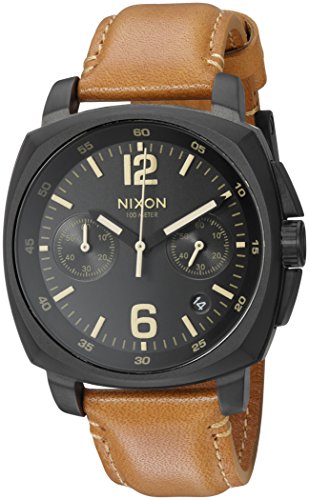 NixonjZbNX[dNmU[ All Black/Light Brown