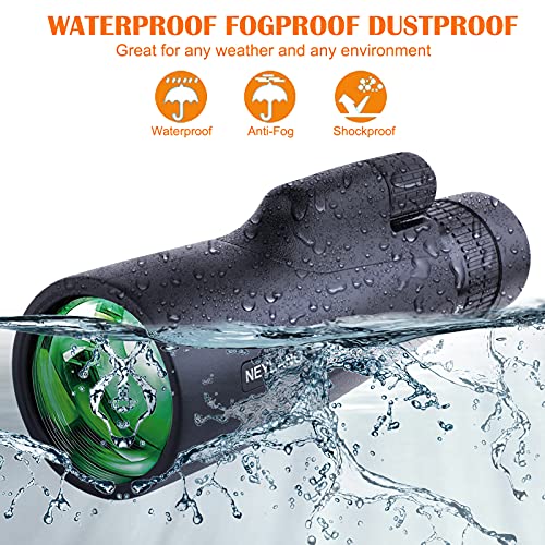 10-30x50 Monokular Teleskop für Erwachsene, Wasserdichtes HD Monokular Zielfernrohr mit Smartphone zur Vogelbeobachtung… – Bild 6