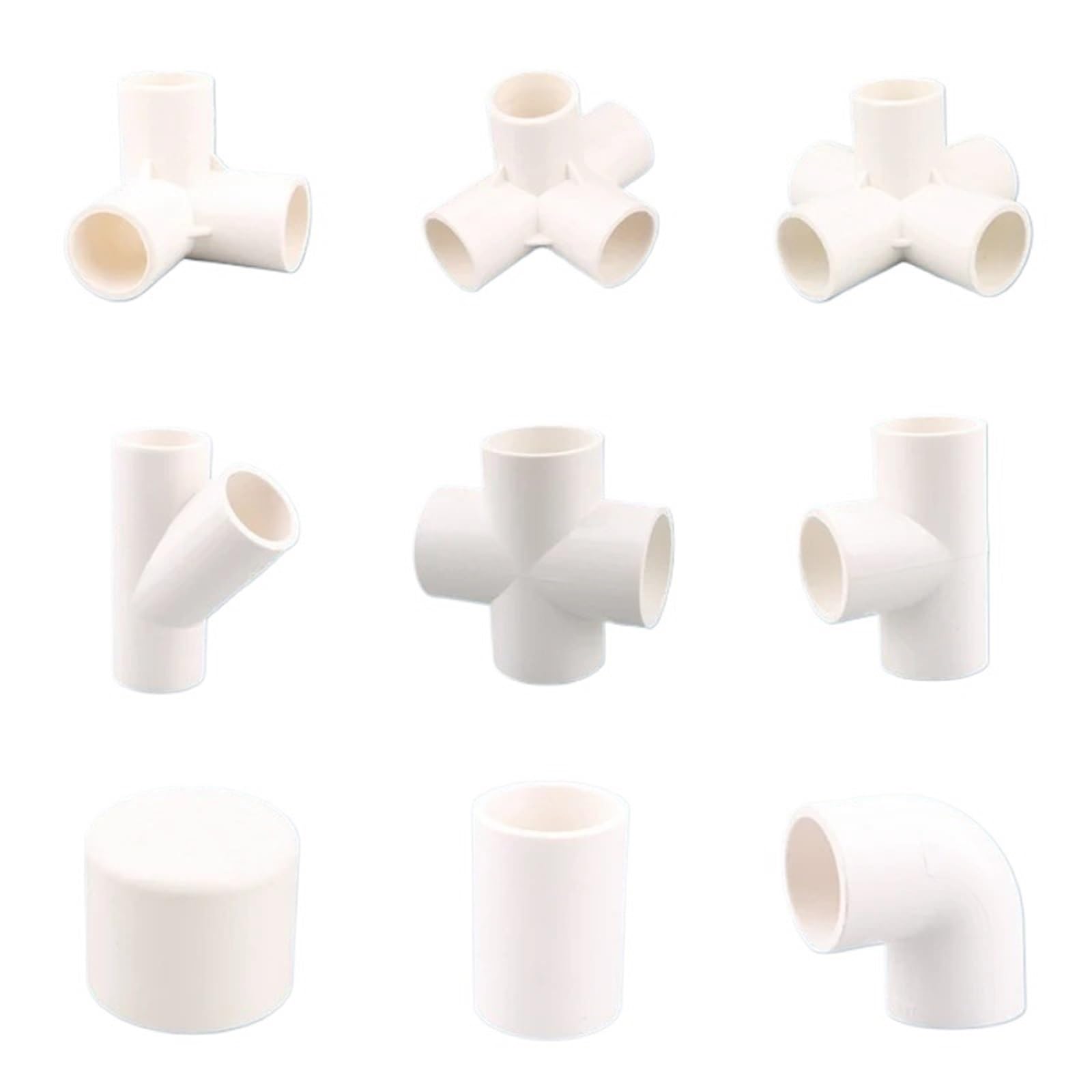 1 stück 20 25 32mm Weiß Rohrverbinder Gerade Ellenbogen T Kreuz Gelenke Wasser Rohr Adapter 3 4 5 6 möglichkeiten Gelenke(Green,I.D 25mm)
