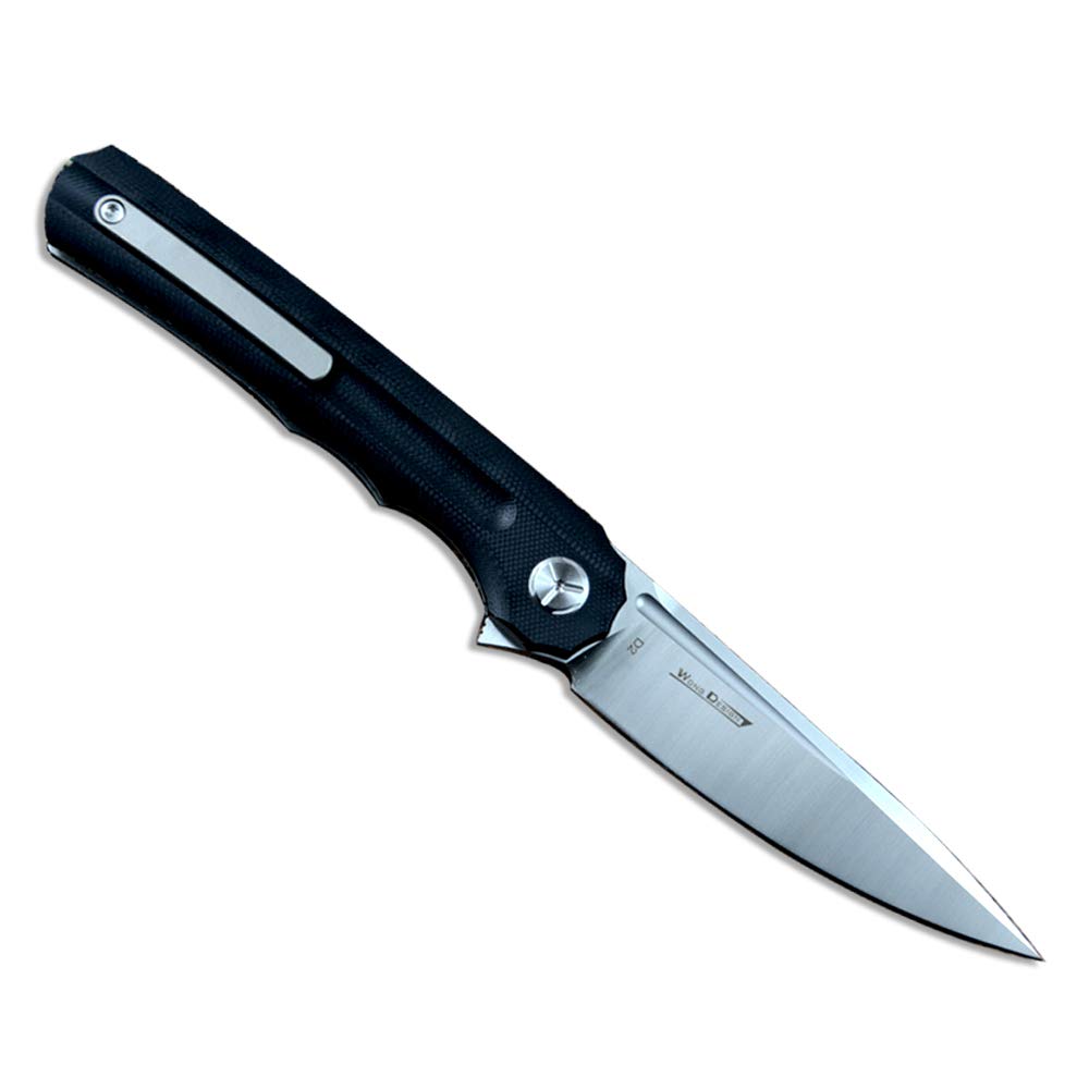 TWO SUN Knife TS89 D2 Satin Blade Pocket Folding Knife G10 Handle