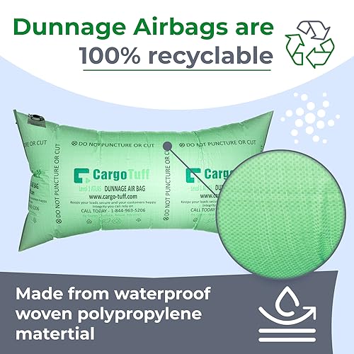Image of IDL Packaging 36 inch x 66 inch Dunnage Airbag, Woven Polypropylene, Level 1 | Fill The Void in Trucks and Intermodal Shipments, Reusable - Load Securement Airbags for Container Stuffing
