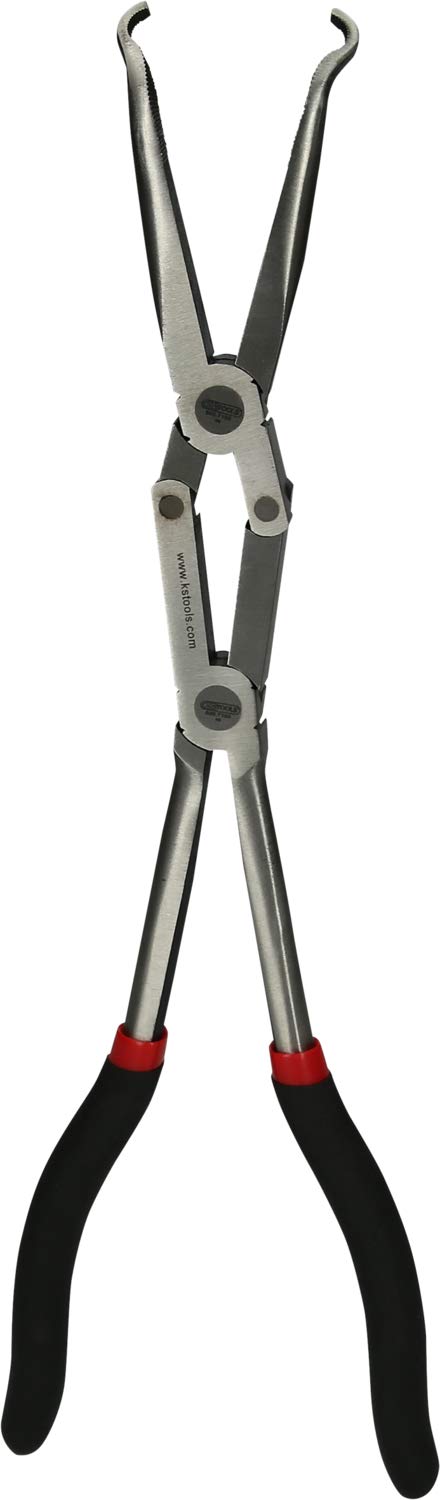 KS Tools 500.7166 Pinza doppia cerniera cappucci di candele Ø 8,0 mm, lunga