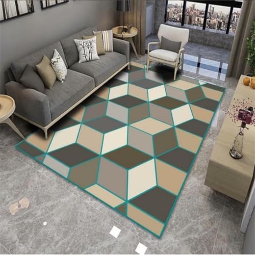 Tapis de salon rétro 70X140CM lavable pour espace jeu de bébé - 2