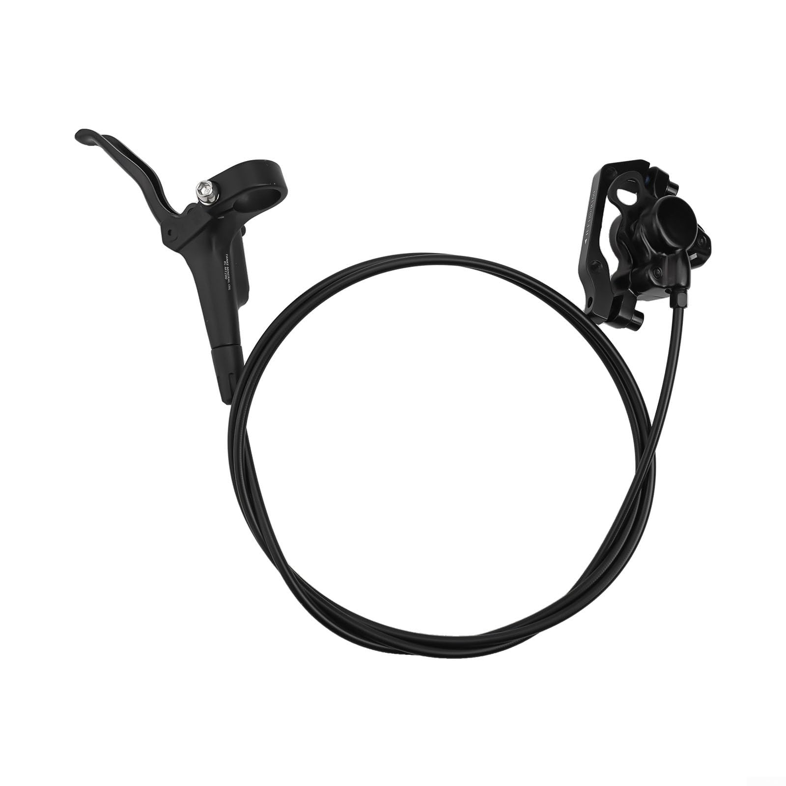 Set di freni a disco idraulici per mountain bike, con pinza a doppio pistone, anteriore 800 mm, posteriore 1600 mm, sistema di olio minerale per MTB e bici da strada (nero)