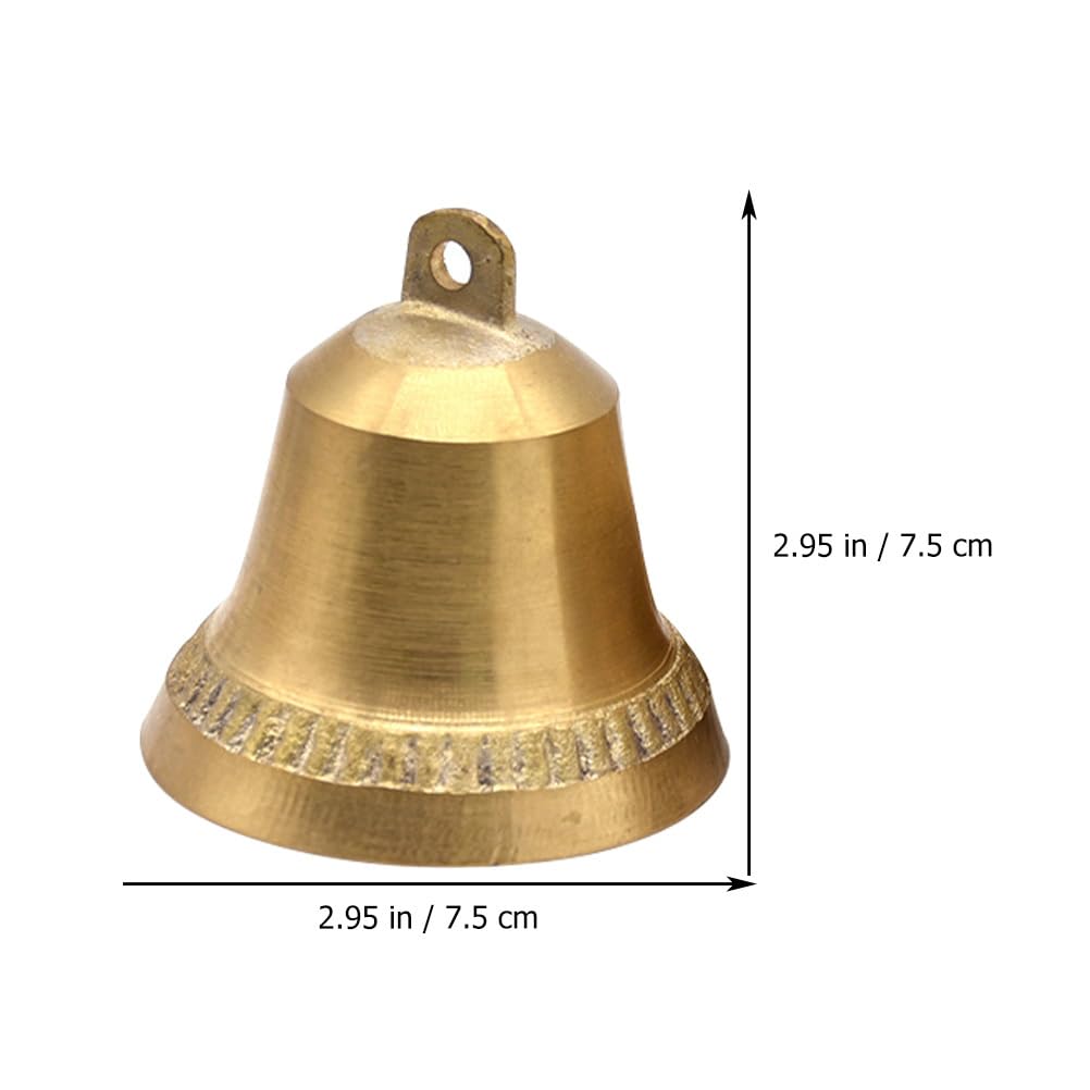 Artibetter Vintage Bells Craft Oro Jingle Bells Campana di Ottone Campane Feng Shui Ornamenti Fai da Te Carillon di Campane per Fai da Te Carillon di Fare