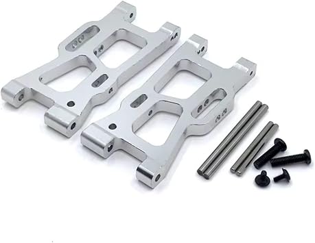 Rc Accessories For WLtoys 144010 144001 144002 124016 124017 124018 124019 1/12 1/14 Metal Upgrade Rear For Swing Arm RC Car PartsSilver
