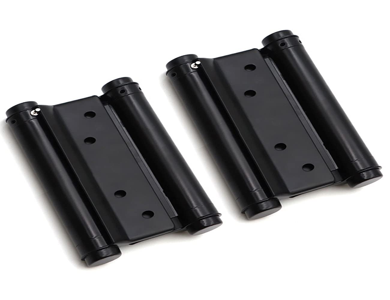 Young Wolf Black 2Pcs 75Mm Cafe Saloon Door Hinges With Screws Double Action Spring Hinge Stainless Steel Self-Closing 3''
