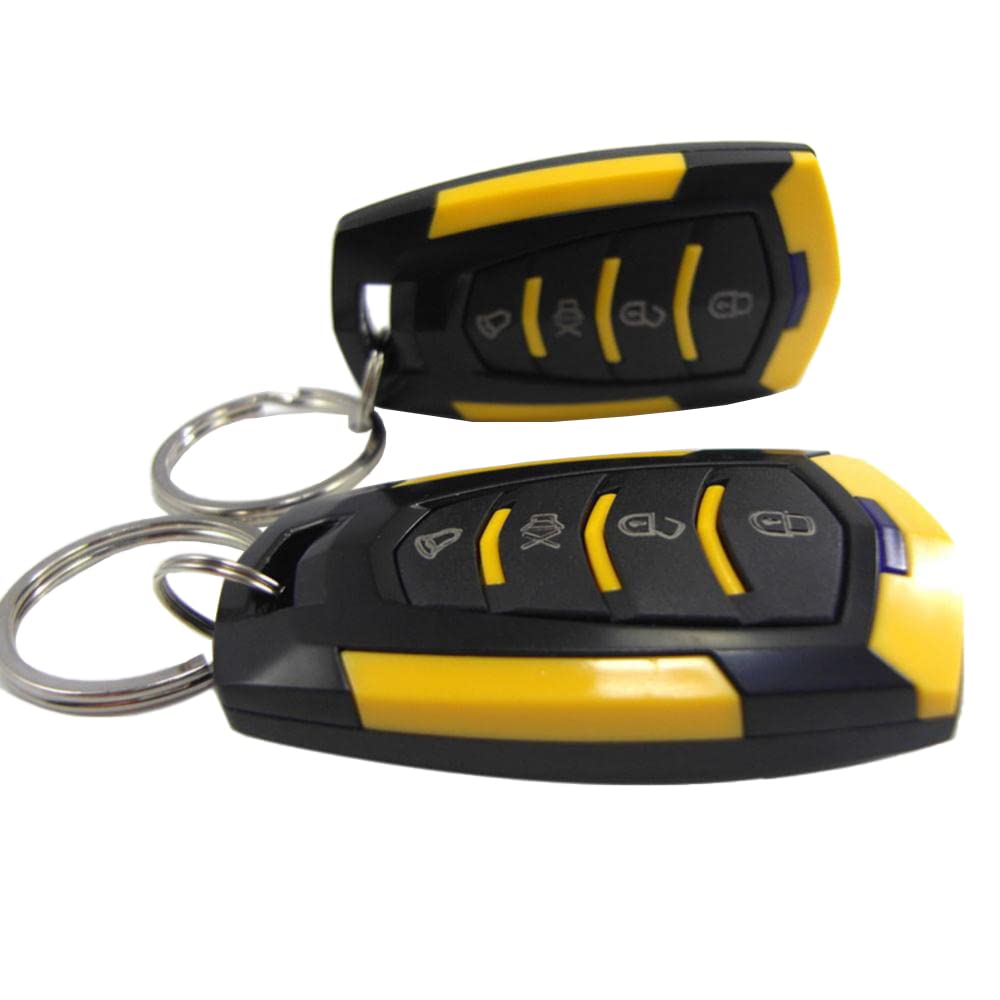 Riloer 12V Allarme auto universale Vibrazioni Sistema antifurto per auto Dispositivo per retrofit elettropneumatico Sistema di chiusura centrale, Accessori di allarme auto Protezione di sicurezza auto