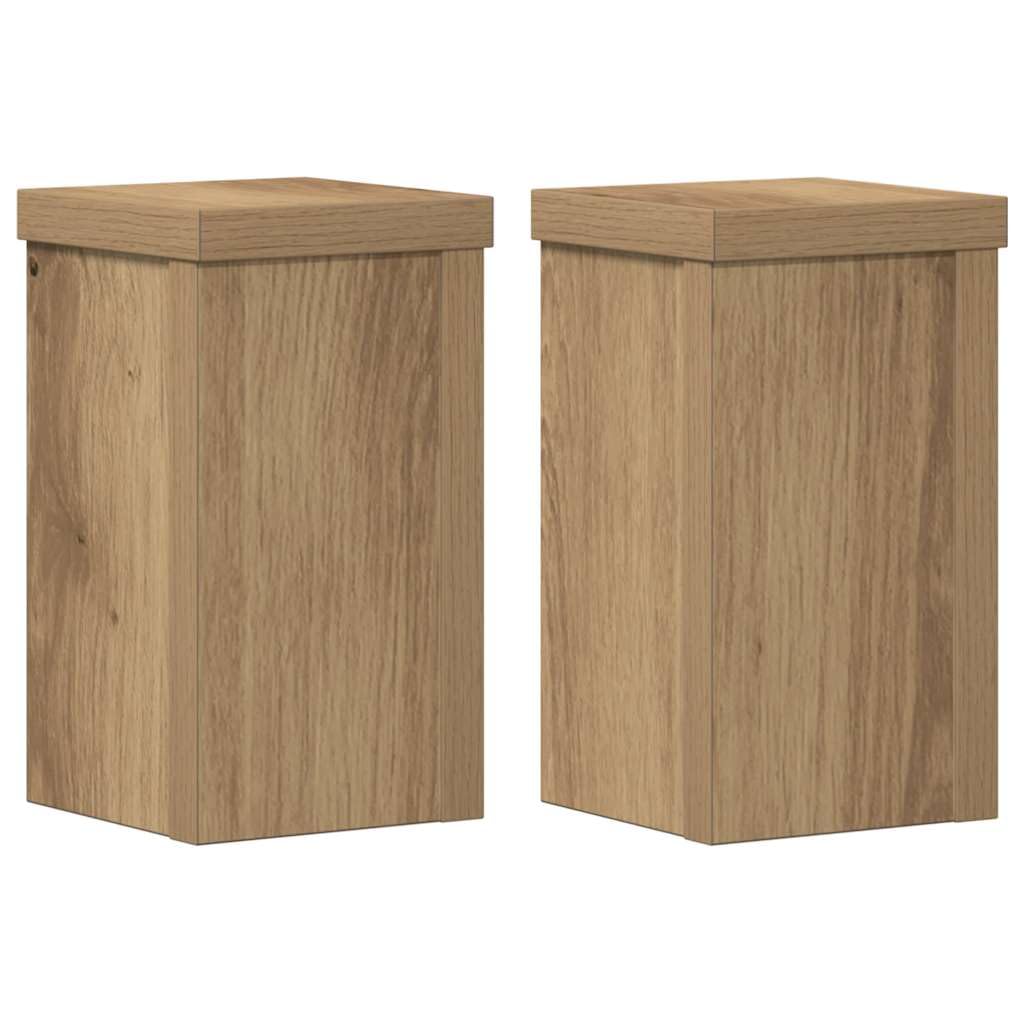 vidaXL Plant Stand 2pcs, Plant Pot Stand for Indoor Living Room, Plant Holder for Decorative, Flower Stand Flower Pot, White Engineered Wood — view 33