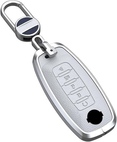 Miniatura 9 de ontto Funda de llave de 5 botones para Nissan 2023 2024, protector de llave de metal y cuero, carcasa para llavero para Rogue Pathfinder X-Trail