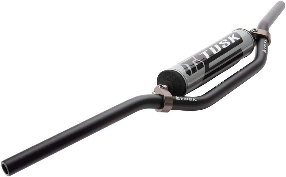 Tusk T-10 Aluminum 7/8" CR Mid Bend Handlebar Black - Durable Off-Road ATV Upgrade