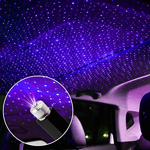 housesweet Luces románticas del proyector de estrellas del techo, luz de noche portátil USB Galaxy para coches, techos, dormitorios, fiestas Cover