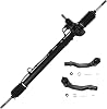 Detroit Axle Complete Power Steering Rack & Pinion Assembly Outer Tie Rod End 1996-2000 For Honda Civic
