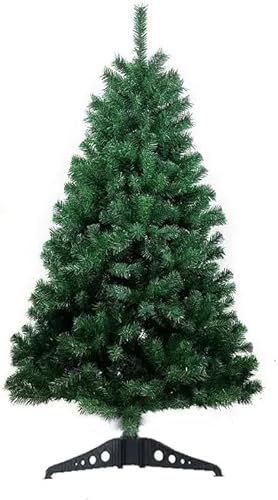 Árbol de Navidad 120cm, Abeto Artificial Verde, Estructura de plástico y Metal Revestido, Robusto y Duradero, fácil Montaje Pata de plástico. (PVC 120cm)