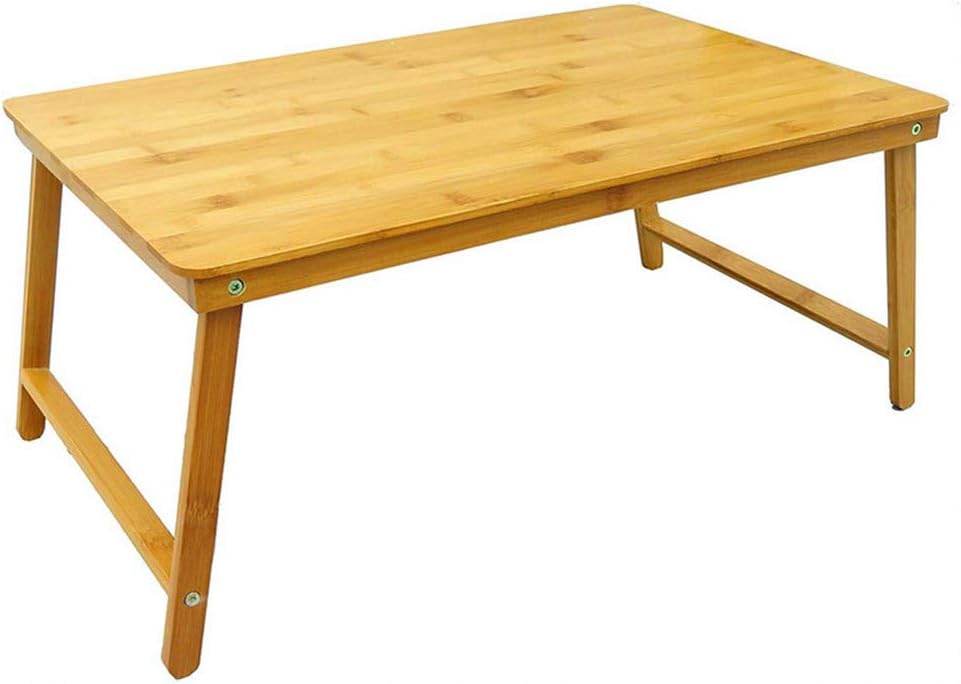 BWGHBH Natural Bamboo Folding Table, Bed, Study Table