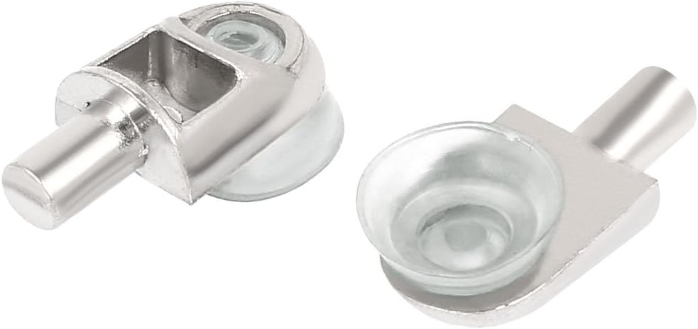 uxcell 5mm Pin Dia Suction Cup Support Holder Bracket 10PCS for Glass Wood Shelf