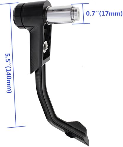 Miniatura 6 de Palanca de embrague de freno CNC de 78 pulgadas, 0.866 in, guardias protectores, extremos de barra, mango de motocicleta, mango de guardamanos