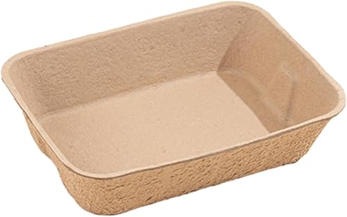 Gatos abiertos desechables de alta cara para evitar fugas de arena para gatos de interior, cachorros, animales pequeños, S