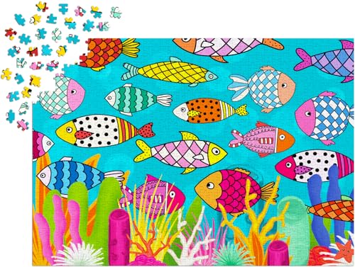 1000 Piece Jigsaw Puzzle for Adults - Fish & Coral Reef Ocean | Matte Anti-Glare Finish | Fun & Challenging Puzzle | 27x19 in | Unique Gift | Enjoy - image 8