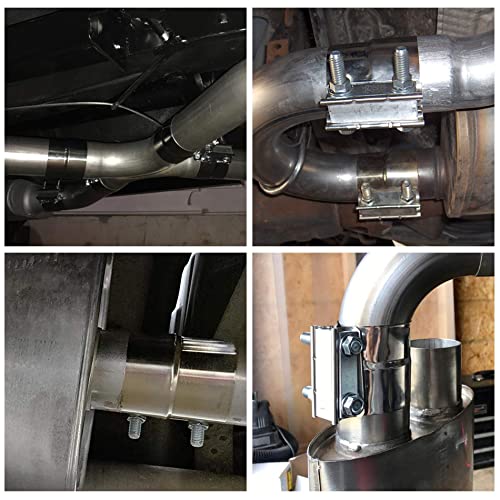 Zfbb4.0" Lap Joint Band Clamp Exhaust Clamps Pipe Repair Parts Stainless Steel #TOP6