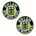 Produktbild 2 Pcs Diplom Bierologe Bundesadler Fun Moral Patch Taktisch Bestickter Aufnäher mit Klettverschluss zum Kleidung Jacken Rucksack Weste Militäruniformen Reisen Abenteuer Biker