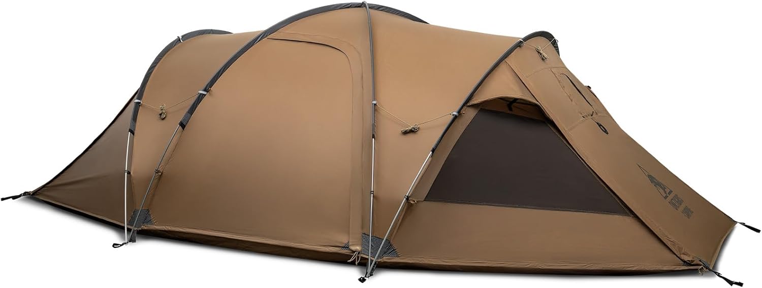 OneTigris ORBITIS Hot Tent, Waterproof 4 Person Tent with Full Size Footprint, 4 Season Tents for Camping, Hiking, Bushcraft, Car Trips