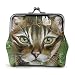 Produktbild AEMAPE Unter dem Motto Vintage Pouch Girl Kiss-Lock Geldbörse Geldbörse Schnalle Leder Münze Geldbörsen Key Woman Printed Neuheit Mini-Ei