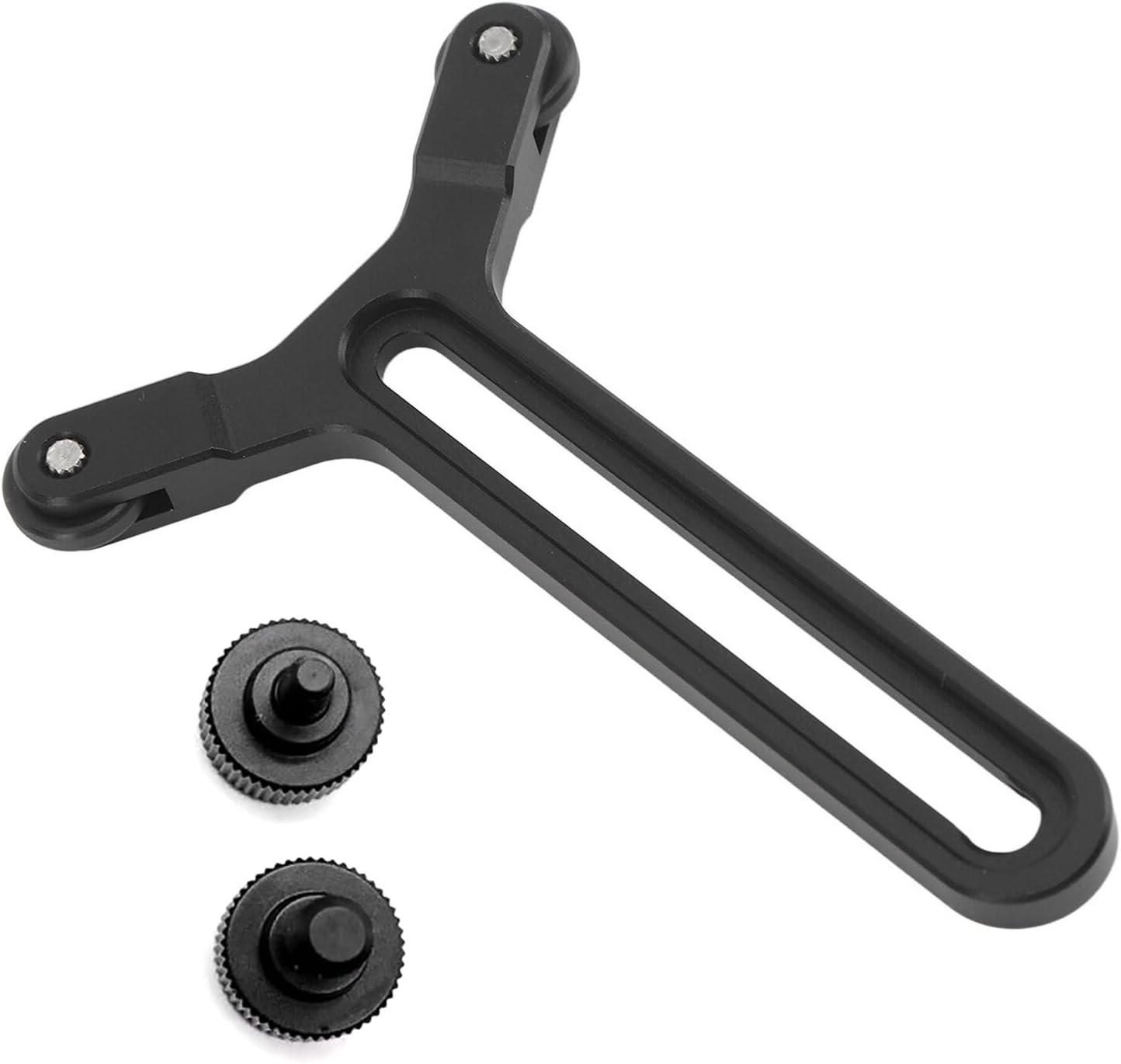 TECKEEN Camera Long Lens Bracket Support, Y-Shaped Lens Bracket for DJI Rs3 Gimbal Plate Lens System Mount