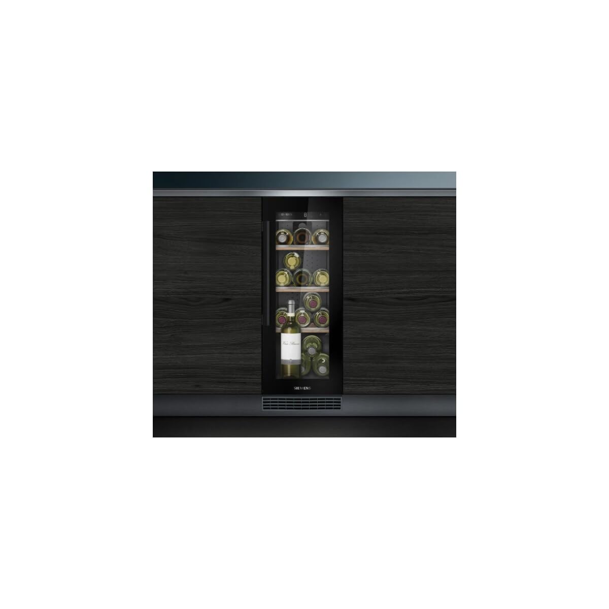 Siemens iQ500 KU20WVHF0 Weinkühlschrank 82x30 cm 21 Flaschen 58 L Schwarz