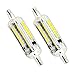 R7S LED 78MM Bulb Luxvista 5W 3 Way Dimmable LED R7S Base J T3 Type Double Ended 50W/25W/12W LED Halogen Equivalent for Floodlight, Security Lights, Recessed Lighting, Daylight 6000K (2-Packs)