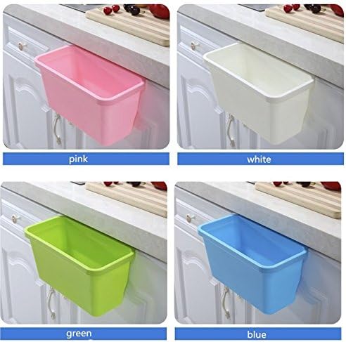 Big Size!!! Sweet Nana Plastic Kitchen Desktop Hanging Food Waste Garbage Bin Rubbish Organizer Trash Junk Box Bedroom Storage Boxes Holder(pink)
